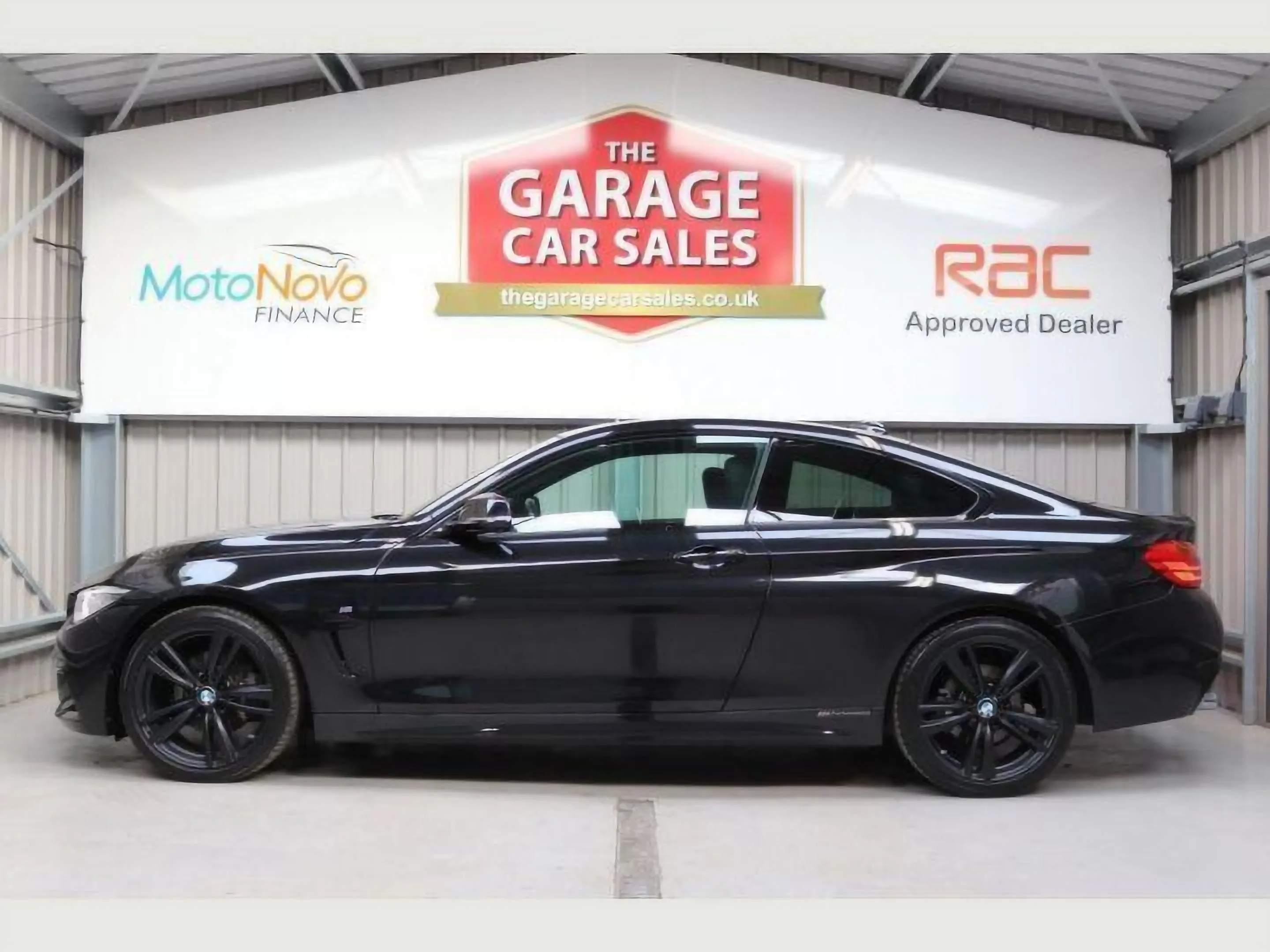 A car on display in the showroom at The Garage Sheffield